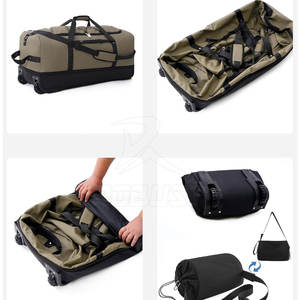 Bolsa de Viaje Ligera y Simple con Cierre de Cremallera, Asas Cómodas, Gran Capacidad de 20-36L, Barra de Arrastre para Empacar Ropa - Product Image 6