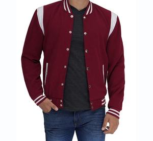 Veste universitaire personnalisée de haute qualité à manches en laine de baseball pour homme - Product Image 2