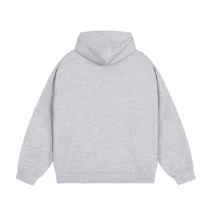 Sweat-shirt à capuche zippé pour homme, coupe oversize et carrée, épais, en molleton polaire personnalisé avec couche d'air 500 g/m², effet délavé, épaules tombantes - Product Image 6