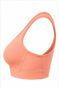 Soutien-gorge de sport pour femme respirant, sans couture, extensible, pour yoga, fitness, course à pied, avec logo, faible MOQ, maintien moyen, dos croisé - Product Image 3