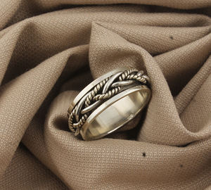 Bague classique en argent sterling 925 avec serti clos et pierre précieuse, finition polie, pour femme et homme, bijoux de mariage et de fiançailles - Product Image 1