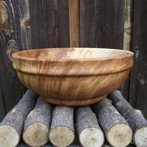 Plato de madera de calidad superior, cuenco para servir, superventas, utensilios de cocina modernos hechos a mano, exhibición de alimentos, cuenco multifuncional para sopa y ensalada - Product Image 2