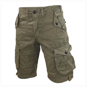 Shorts cargo en denim de coton pour hommes, fermeture éclair, décontractés, été, grande taille, coupe confortable, durables, respirants - Product Image 1