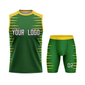 Camiseta de Fútbol Americano Personalizada de Alta Moda para Equipos Universitarios, Transpirable, Sin Mangas, Sublimada, Uniforme Americano Sólido, Tallas Grandes - Product Image 1