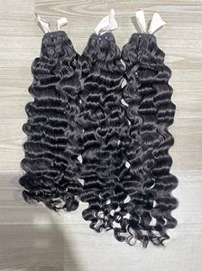 100% Extension de cheveux humains vietnamiens lâche bouclés Double trame cuticule aligné tissage cheveux bonne garantie de Service pour les femmes noires - Product Image 4