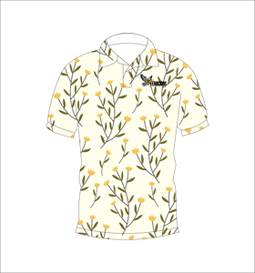 Polo pour homme à imprimé botanique, manches courtes, décontracté, été, golf, léger, col classique, chemise tendance - Product Image 2
