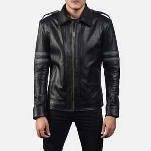 Chaquetas de Cuero Clásicas y Sencillas con Cierre para Hombre, Nueva Llegada, Chaquetas de Cuero para Hombre de Invierno, Chaqueta de Cuero con Color Personalizado - Product Image 1
