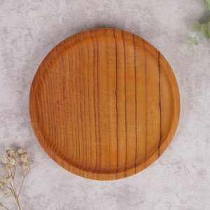 Assiette de service en bois poli fait main, style classique, en teck, assiette à dîner, plat en bois naturel, assiette à fruits et desserts, écologique - Product Image 5