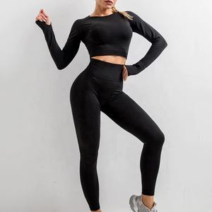 Conjunto de Leggings de Yoga de Cintura Alta, Conjunto de Yoga para Mujer, Ropa Deportiva para Gimnasio, Sujetador Deportivo Transpirable, Ropa de Fitness - Product Image 1