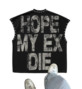 Custom Printed Men Acid Wash Tank Top Vintage Sleeveless Streetwear Knitted Vest Casual Gym Shirt OEM Bulk - Product Image 1