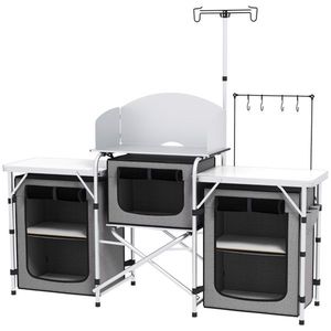 Piattaforma Portatile da Cucina da Campeggio in Grigio - Product Image 2