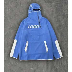 Sudadera con capucha de forro polar grueso y cálido para invierno, personalizada con bolsillo, estampada, bordada, impermeable, lisa, venta al por mayor para fabricantes. - Product Image 6