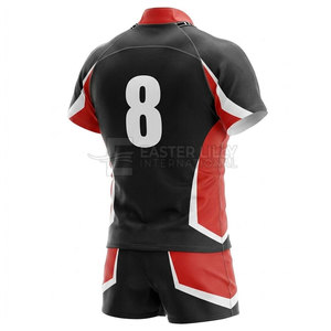 Conjunto de Ropa Deportiva Resistente para Equipos de Rugby, Uniforme con Tela que Absorbe la Humedad, Ajuste Cómodo para Partidos - Product Image 2