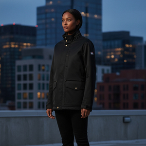 Veste de chasse chaude pour l'hiver, doublure matelassée, motif camouflage, extérieur hydrofuge, équipement de terrain durable pour climats froids - Product Image 6