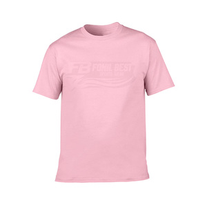 T-shirts pour hommes grande taille couleur rouge, design tendance et élégant, décontracté, col rond, couleur unie, 180 grammes, devant uni - Product Image 5