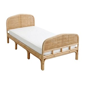 Cheap Price Upholstered <b>Bed</b> Toddler Furniture Kids Room Nursery Room High Quality Wholesale Factory Direct Sale Cane Webbing - Product Image 1
