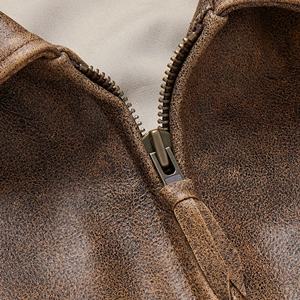 Chaqueta de Cuero Personalizada con Logotipo para Hombre, Chaqueta de Cuero de Alta Calidad para Hombre, Chaqueta de Cuero Personalizada a la Moda - Product Image 5