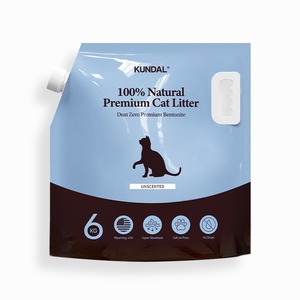 Lettiera per gatti in Bentonite Premium polvere Zero 6kg lettiera per gatti senza profumo - Product Image 1