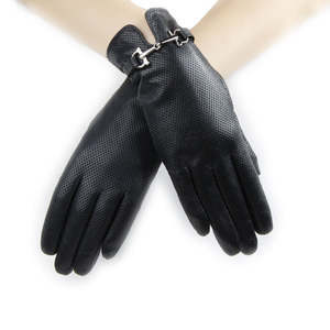Guantes de cuero genuino para mujer y hombre, elegantes, de invierno, cálidos, de alta calidad, de Pakistán/Guantes de conducción - Product Image 4