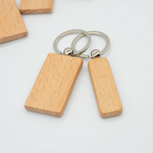 Llavero de Madera Personalizado, Rectangular, en Blanco, Diseño Simple, Accesorio Portátil para Grabar - Product Image 5
