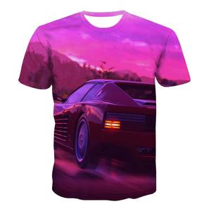 T-shirts Arabella pour hommes, coupe décontractée, respirants, séchage rapide, col rond, imprimé numérique uni, tricotés en polyester/coton, logo sur le devant - Product Image 2