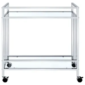 Modern Handmade Metal Rolling Kitchen <b>Storage</b> <b>Cart</b> with Spacious Organizer Shelves Heavy Duty Steel Construction PremiumModern - Product Image 4