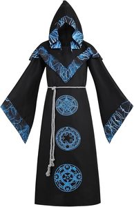 Cape de pirate personnalisée 100% polyester, impression numérique TV & cinéma, longue, à capuche, costume de cosplay, Halloween, fabricant OEM, homme adulte - Product Image 3