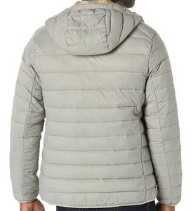 Doudoune matelassée épaisse personnalisée pour homme, chaude, imprimée, avec capuche isolée, col montant et emplacement logo avant - Product Image 6