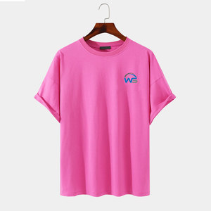 T-shirt décontracté pour homme de haute qualité, manches courtes, service OEM, design vierge, personnalisez votre propre logo, été, 100% coton, respirant, écologique - Product Image 1