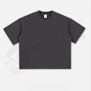 Camiseta de Hombre Personalizada con Logotipo, Corte Regular, Algodón Grueso de 270 g/m², Teñida, Antiencogimiento, Manga Corta, Cuello en V, Hombros Caídos, Estilo Urbano - Product Image 6