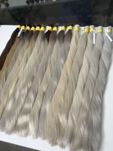 ต่อผมแท้เวียดนาม 100 กรัม สีอ่อน ยาว 60 ซม. แบบ Super Double Drawn  แบบเป็นมัด  ผู้จัดจำหน่ายจากเวียดนาม - Product Image 4