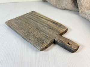 Tabla de cortar rectangular vintage de madera con asa, estilo rústico, primitivo, de madera maciza, para decoración de cocina, hogar y cafetería. - Product Image 4