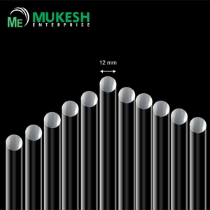 Custom Moulded Cut Lighting Diffuser 12mm Transparent Cast Acrylic <b>Rod</b> Solid PMMA Exhibition Stand Display Fabrication - Product Image 1