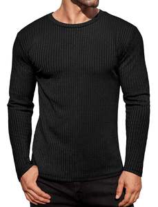 Camiseta Térmica de Manga Larga con Tejido de Canalé Personalizada, Algodón Premium, Fabricante de Ropa OEM, Marca Privada, Venta al Por Mayor - Product Image 3