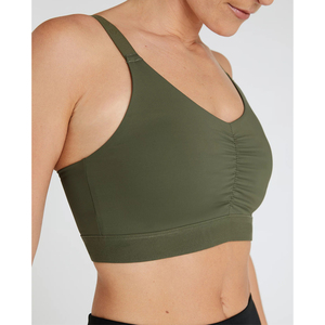 Sujetador Deportivo para Mujer con Logotipo Personalizado, Talla XL, Sexy, Transpirable, Ligero, Soporte Medio, Spandex/Poliéster, Sin Mangas - Product Image 3