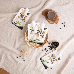 [Samjin Food] Poudre de céréales mélangées aux haricots noirs, mélange coréen de soja et de haricots noirs avec lait de blé et cacahuètes - Product Image 4