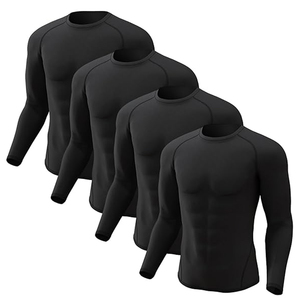 OEM Men <b>Compression</b> <b>Shirt</b> Long Sleeve Rash Guard Graphic Print UV Protection Custom Branding Supplier - Product Image 6