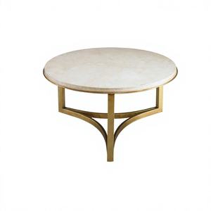 Modern Industrial & Vintage Living Room Furniture <b>Iron</b> Metal Gold Hot Selling Coffee <b>Table</b> with Marble Top - Product Image 4
