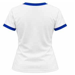 เสื้อยืดถักลำลองสำหรับผู้หญิง ผ้าถักยืดน้ำหนักเบา แขนสั้น สวมใส่สบาย เสื้อแฟชั่นผู้หญิง - Product Image 2