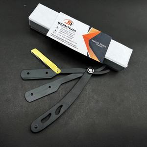 Maquinilla de afeitar de una sola hoja de acero inoxidable de alta calidad estilo turco para afeitado facial y corporal en salón o uso doméstico - Product Image 2