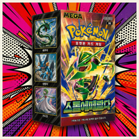 MEGA Jeu de Cartes Pokémon M6 Storm Emeralda Booster Box 30 Paquets Édition Coréenne Jeu de société coréen pour l'engagement culturel et les occasions décontractées