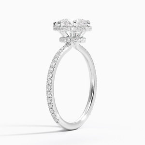 BOJ <b>Ring</b> 059 Pear Cut <b>925</b> <b>Silver</b> Gala Halo Diamond <b>Ring</b> 2ct D Color VVS1 Moissanite GRA Certified Low Price Wedding <b>Ring</b> - Product Image 2
