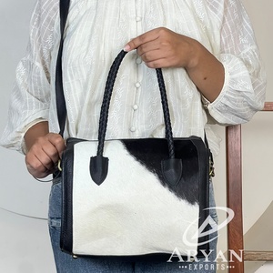 Nuevo Bolso Bandolera de Cuero Genuino de Piel de Vaca Estilo Western de Diseñador, Duradero, de Alta Calidad, con Cierre de Cremallera, Bolsa de Viaje para Pernoctación - Product Image 1