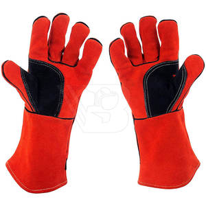 Guantes de Soldadura de Cuero Profesionales al por Mayor, Forro de Poliéster, Opciones Personalizables, Alta Calidad, Precios Competitivos - Product Image 2