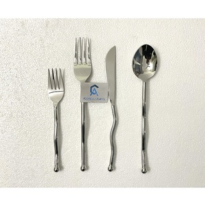 Juego de Cubiertos de Acero Inoxidable 304, Estilo Vintage, Cuchillo, Tenedor y Cuchara, para Bodas y Eventos, Juego de Cubiertos de Alta Calidad en Dorado y Plateado de Lujo - Product Image 2