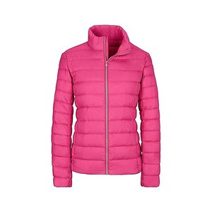 Hooded Quilted Waterproof <b>Bubble</b> Jacket Black Full Sleeve Winter Windproof Cotton Shell Knitted Fabric Polyester Filling Stand - Product Image 1