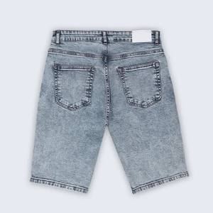 High Quality <b>Men</b> Summer <b>Jean</b> Shorts High Street Vintage Loose Fit Distressed Washed Ripped <b>Men</b> Denim Shorts - Product Image 2