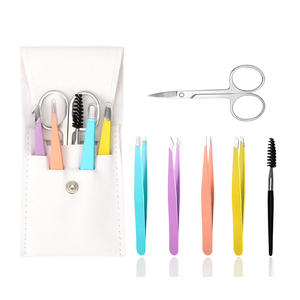 Kit de Pinzas para Extensión de Pestañas y Cejas de Marca Privada al por Mayor, Juego de Pinzas Aplicadoras de Pestañas de Alta Calidad - Product Image 1