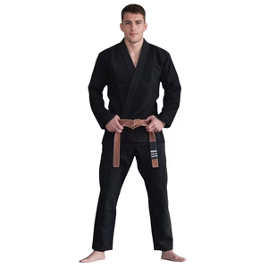 Nuevo Uniforme de BJJ Color Negro, Transpirable, de Secado Rápido, Unisex, para Adultos, Antiencogimiento, Tela de Algodón Perlado, Traje de MMA BJJ - Product Image 1