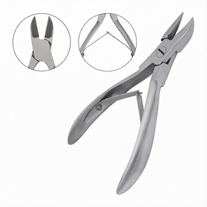 Coupe-ongles incurvé à double ressort au design unique, en acier inoxydable, pour ongles incarnés, coupe-ongles épais robuste pour pédicure - Product Image 1